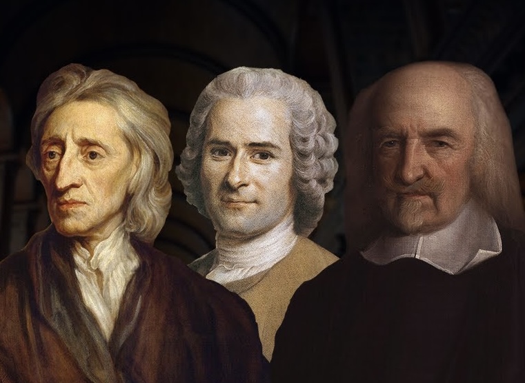 Thomas Hobbes Jean-Jack Rousseau και John Locke